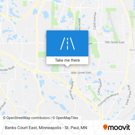 Mapa de Banks Court East