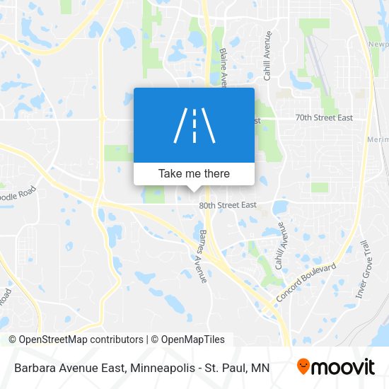 Mapa de Barbara Avenue East