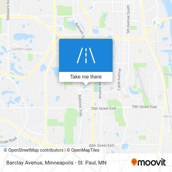 Barclay Avenue map