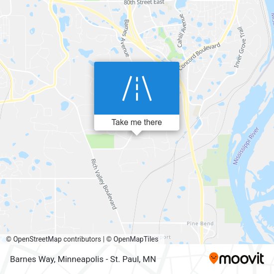 Barnes Way map