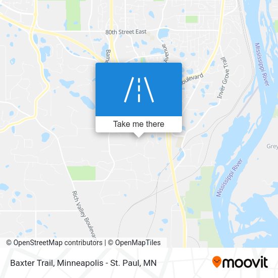 Baxter Trail map