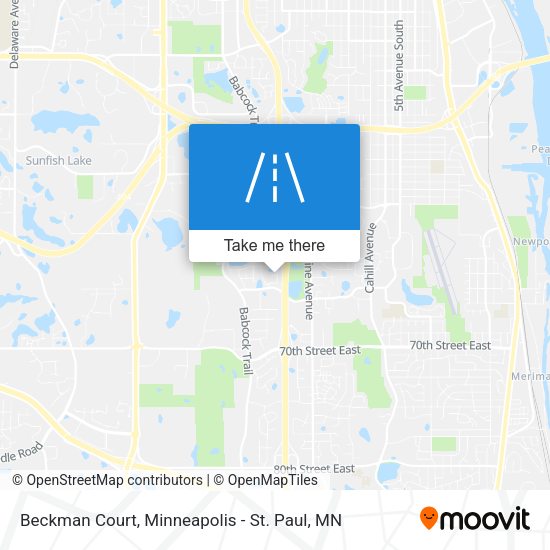 Mapa de Beckman Court