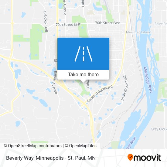 Beverly Way map