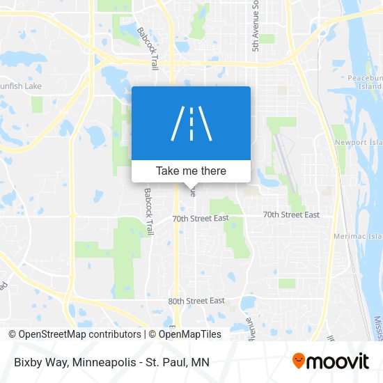 Bixby Way map