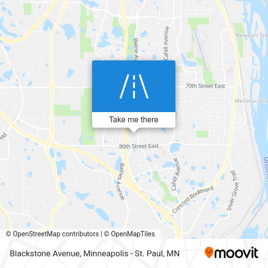 Mapa de Blackstone Avenue