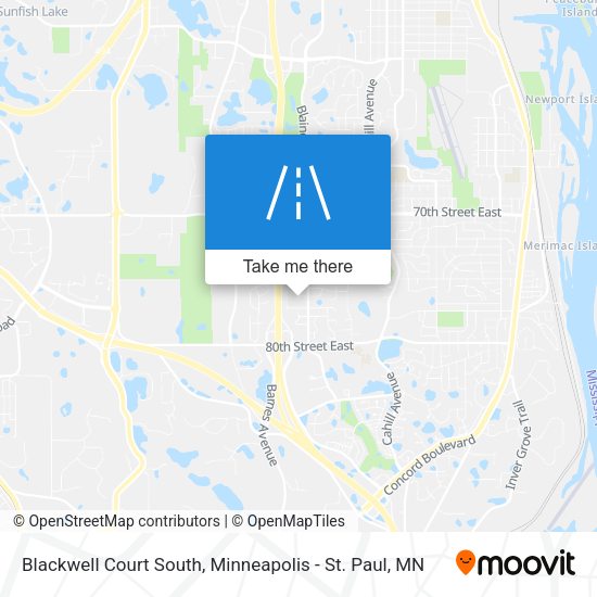 Blackwell Court South map