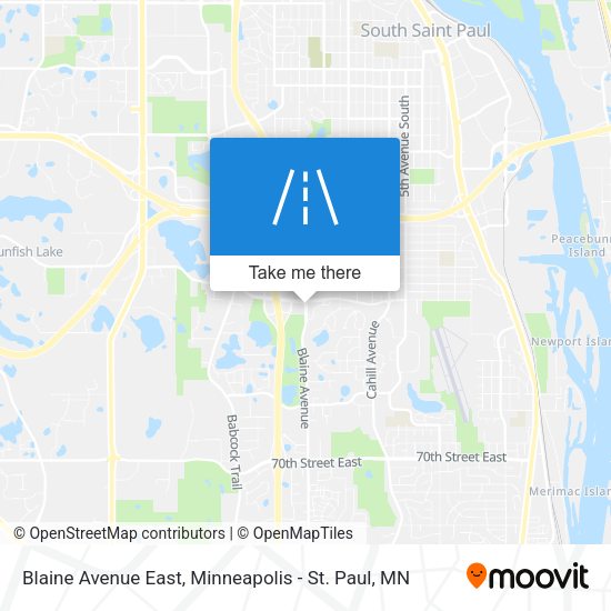 Blaine Avenue East map