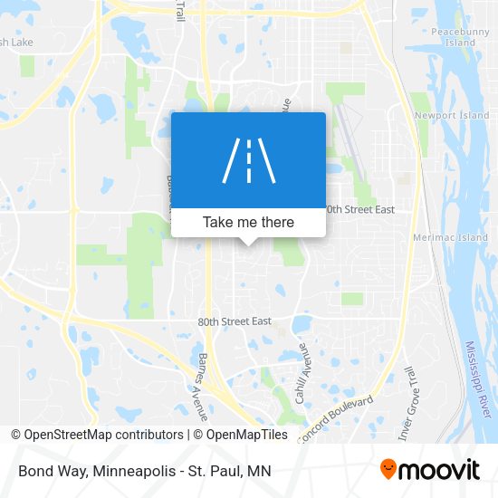 Mapa de Bond Way