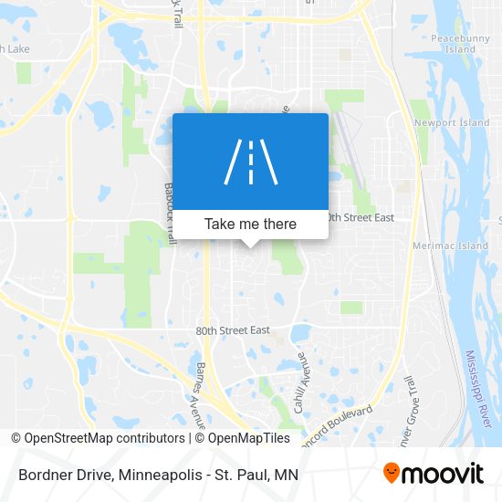 Bordner Drive map