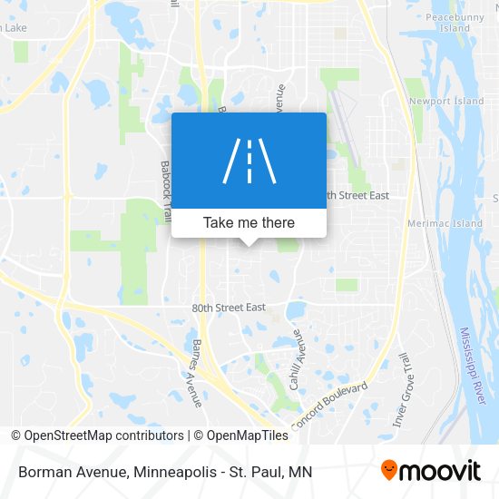Borman Avenue map
