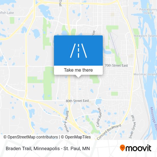 Braden Trail map
