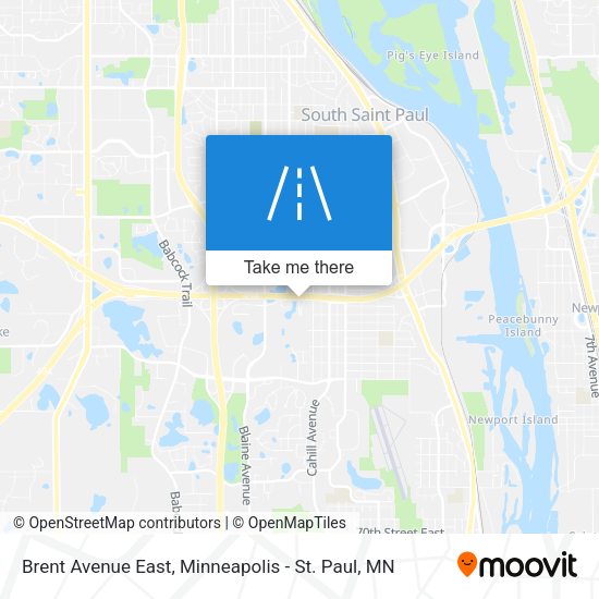 Brent Avenue East map