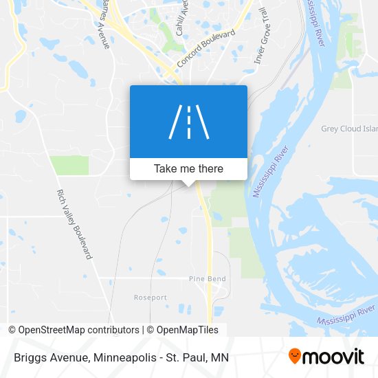 Briggs Avenue map