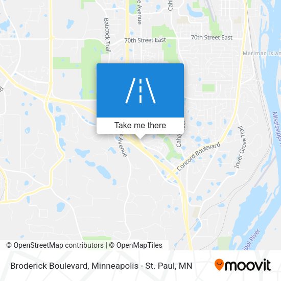 Broderick Boulevard map
