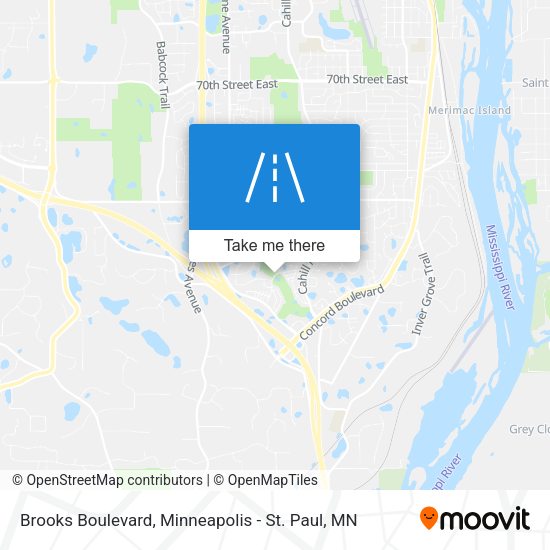 Brooks Boulevard map