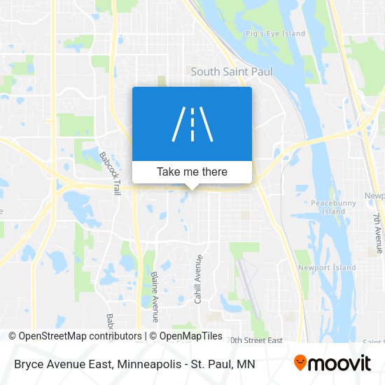 Mapa de Bryce Avenue East