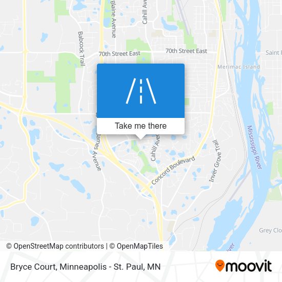 Bryce Court map