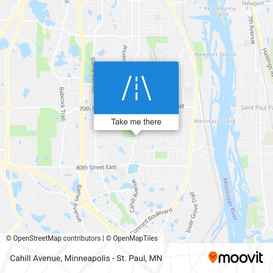 Cahill Avenue map