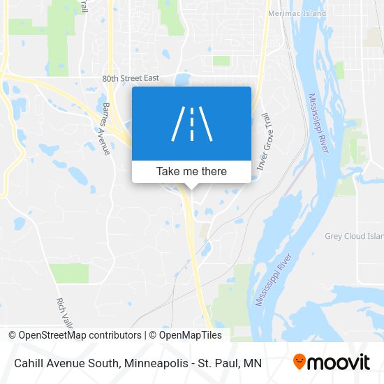 Cahill Avenue South map