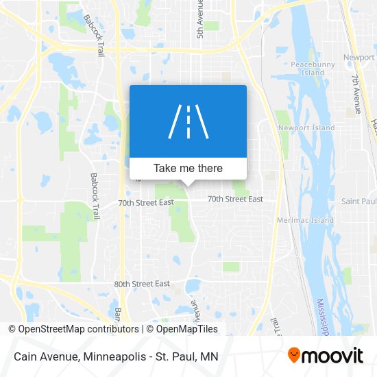 Mapa de Cain Avenue
