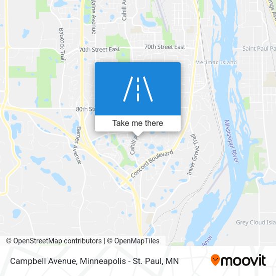 Campbell Avenue map