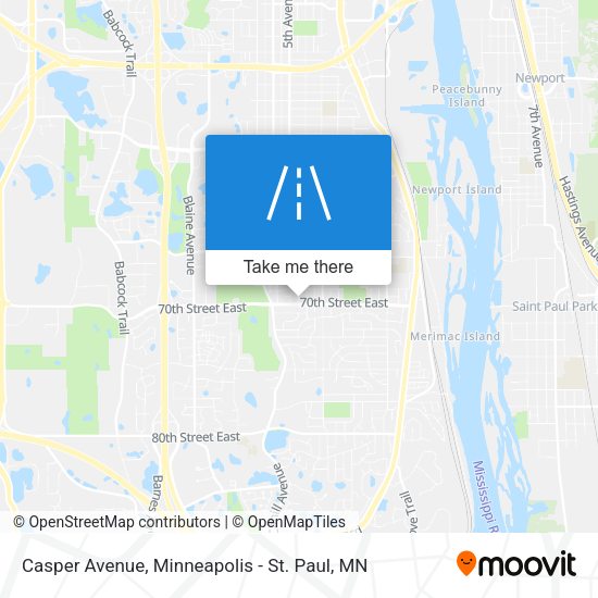 Casper Avenue map