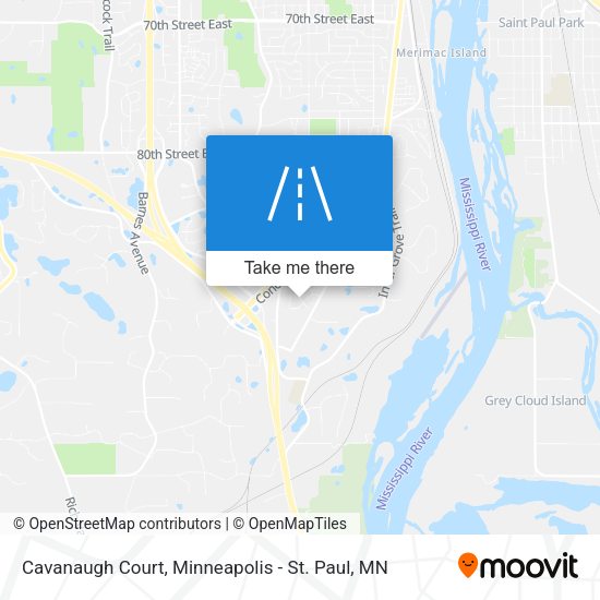 Mapa de Cavanaugh Court