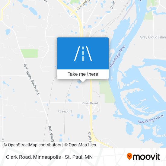 Clark Road map