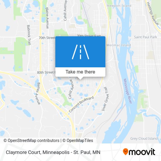 Claymore Court map