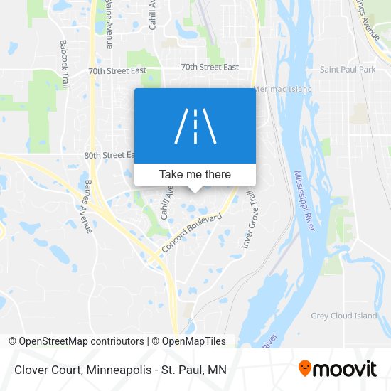 Mapa de Clover Court