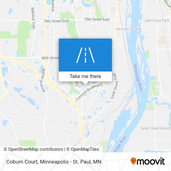Mapa de Coburn Court