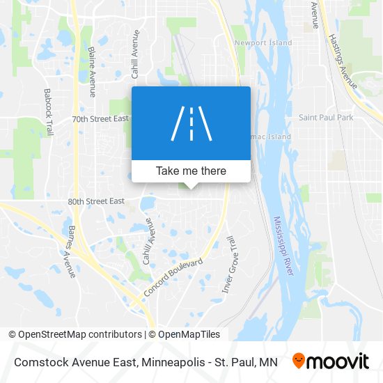 Mapa de Comstock Avenue East