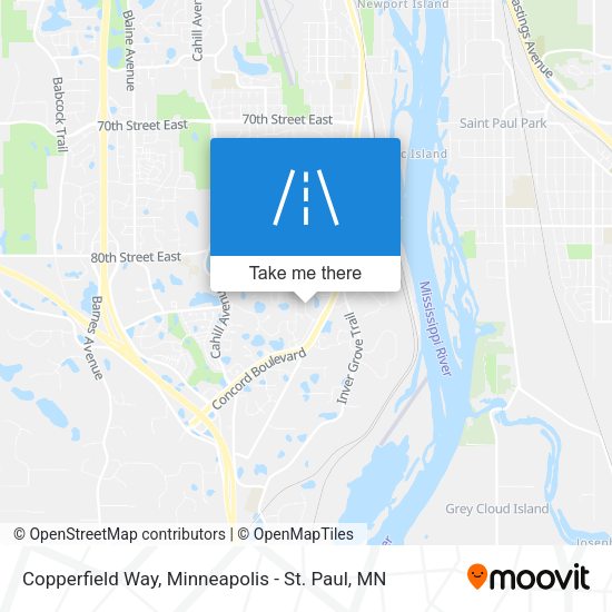 Copperfield Way map