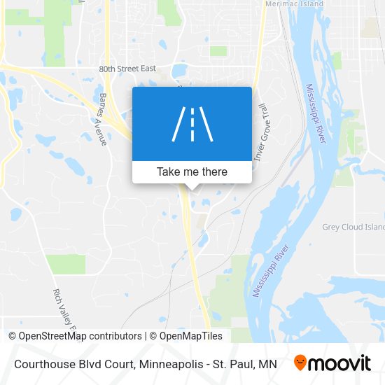 Courthouse Blvd Court map