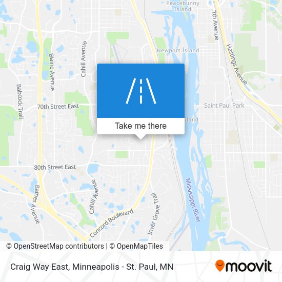 Craig Way East map