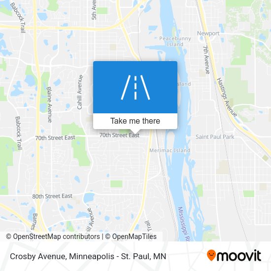 Crosby Avenue map