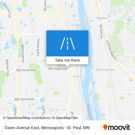 Mapa de Dawn Avenue East