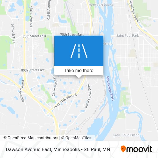 Mapa de Dawson Avenue East