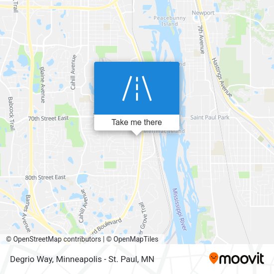 Degrio Way map