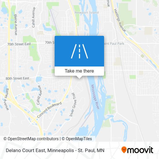 Delano Court East map