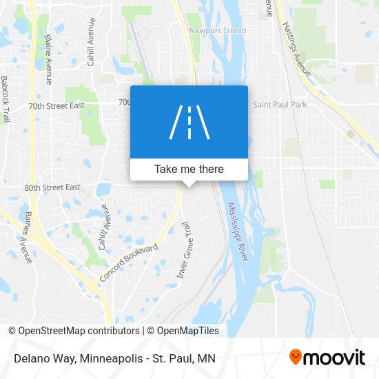 Mapa de Delano Way