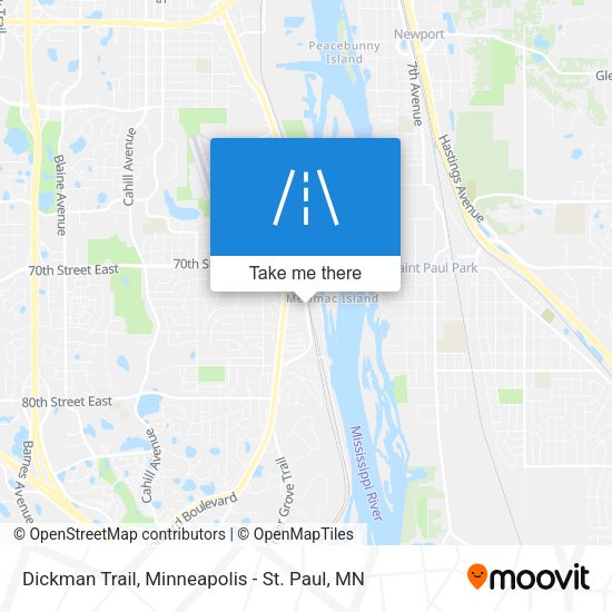 Mapa de Dickman Trail