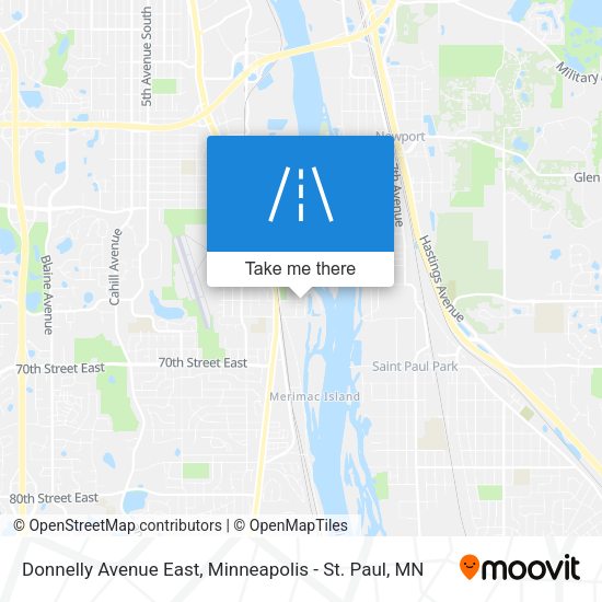 Donnelly Avenue East map