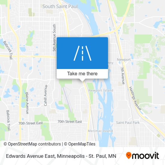 Edwards Avenue East map