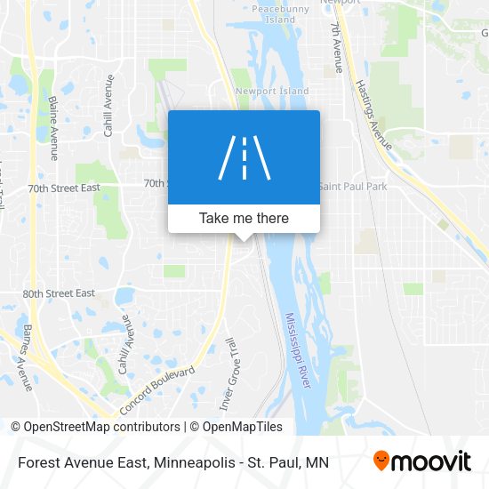 Forest Avenue East map