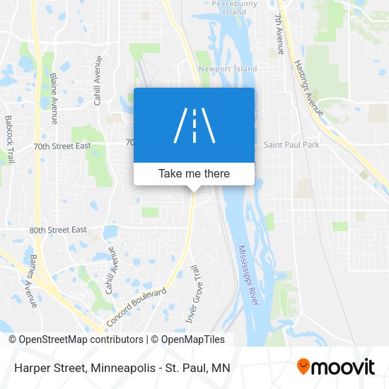 Mapa de Harper Street