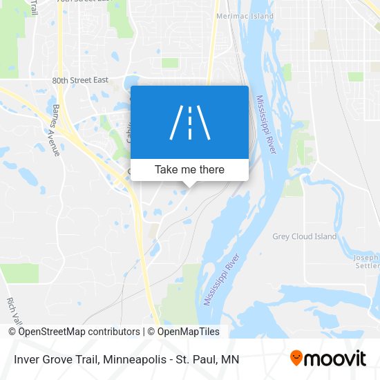 Mapa de Inver Grove Trail