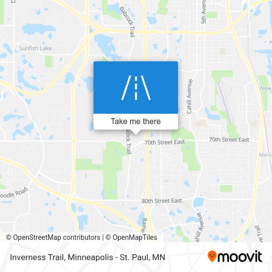 Inverness Trail map