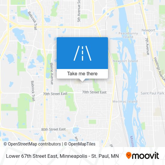 Lower 67th Street East map