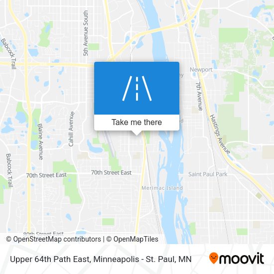 Upper 64th Path East map